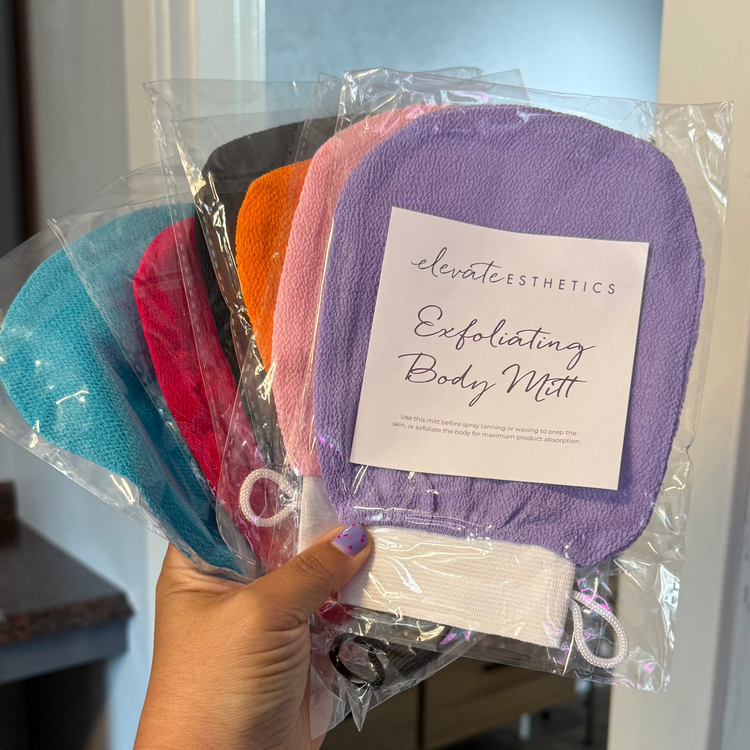 Elevate Esthetics Exfoliating  Body Mitt