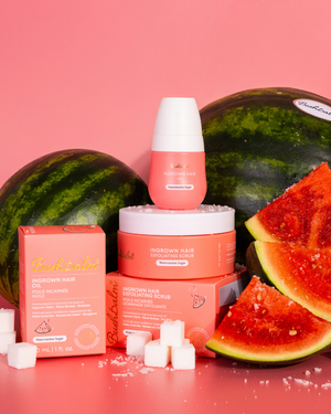 Bushbalm Watermelon Sugar Ingrown Hair Exfoliating Body Scrub