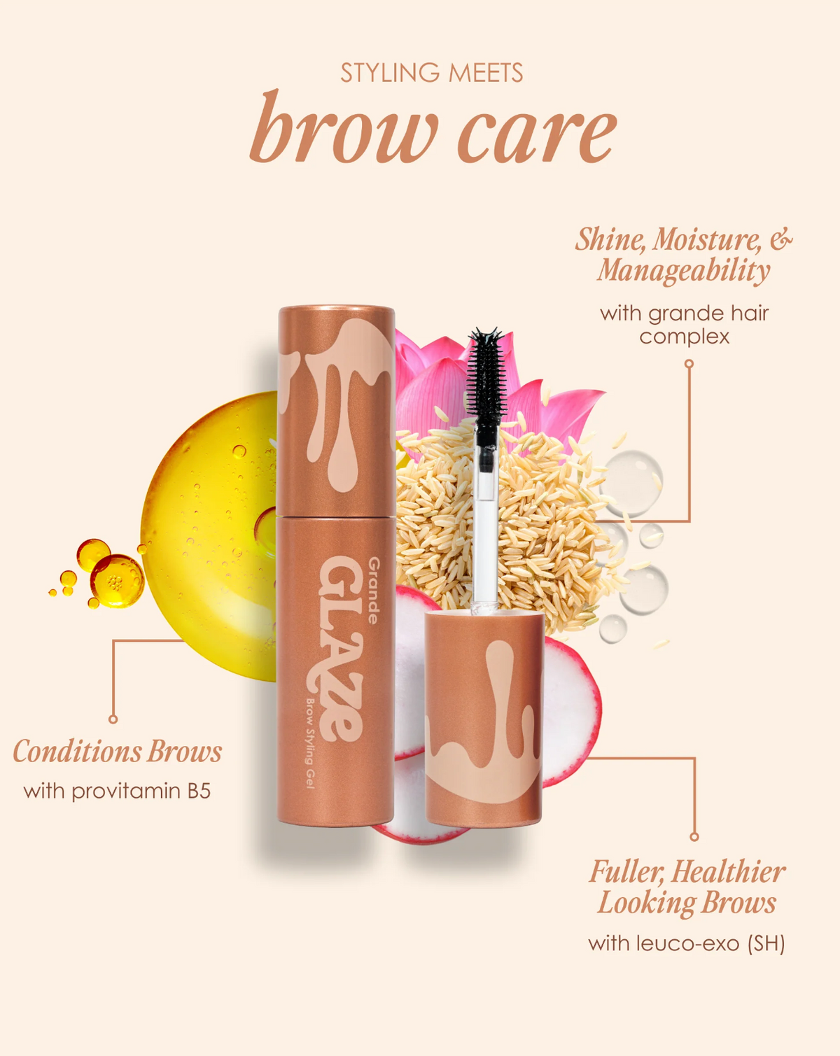 GrandeGLAZE Brow Styling Gel