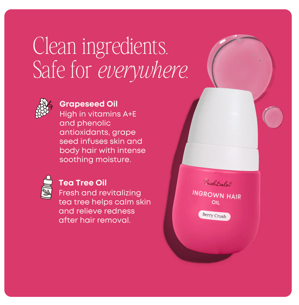 Bushbalm Ingrown Hair + Pre-Post Wax Oil (Berry Crush)