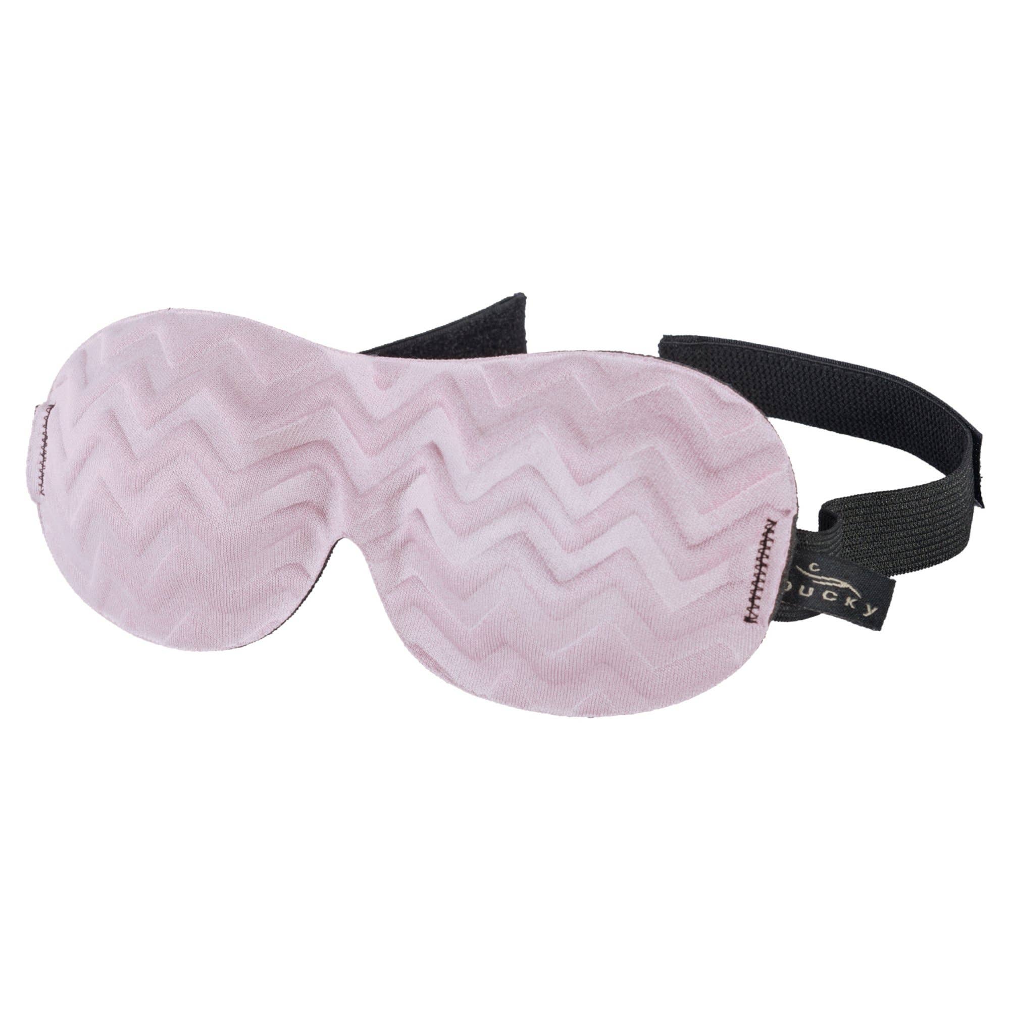 Bucky Ultralight Sleep Mask - Peony Pink Chevron
